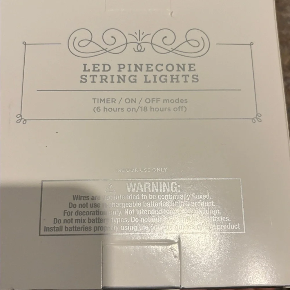 Wondershop LED Pinecone Holiday String Lights KC